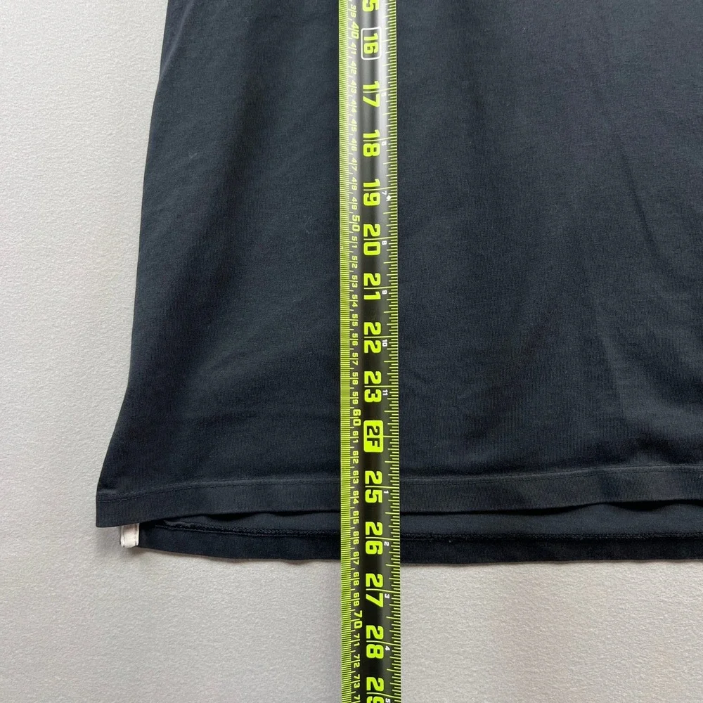 Banana Republic Fitted Pima Polo Shirt Mens M Black Tennis Tail Golf Performance